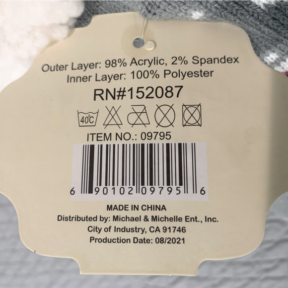 Sherpa Critter Socks Cow - Picture 3 of 4